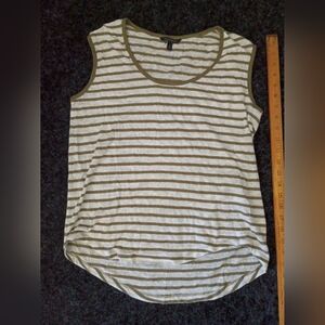 Banana Republic Green Stripe Tank SzM
